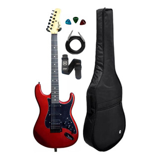 Guitarra Tagima Sixmart Red Capa Luxo + Cabo Correia Paletas em Oferta na Shopee