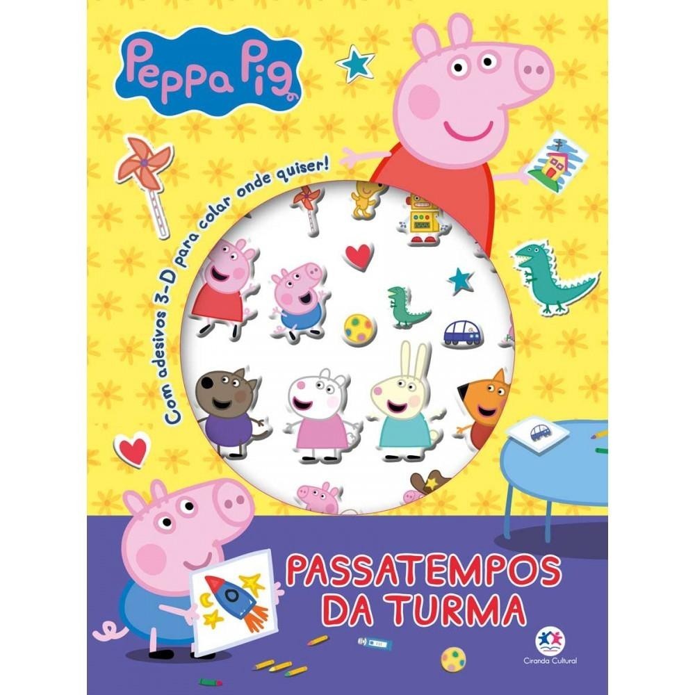 Livro Adesivos Peppa Pig - Passatempos da turma em Oferta na Shopee