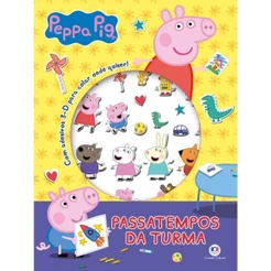 Livro Adesivos Peppa Pig - Passatempos da turma