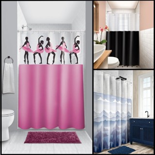 Cortina Box em PVC Vinil Para Banheiro Anti Mofo com Ganchos em Oferta na Shopee