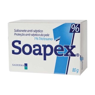 Sabonete em Barra Soapex 1% Triclosano 80g em Oferta na Shopee