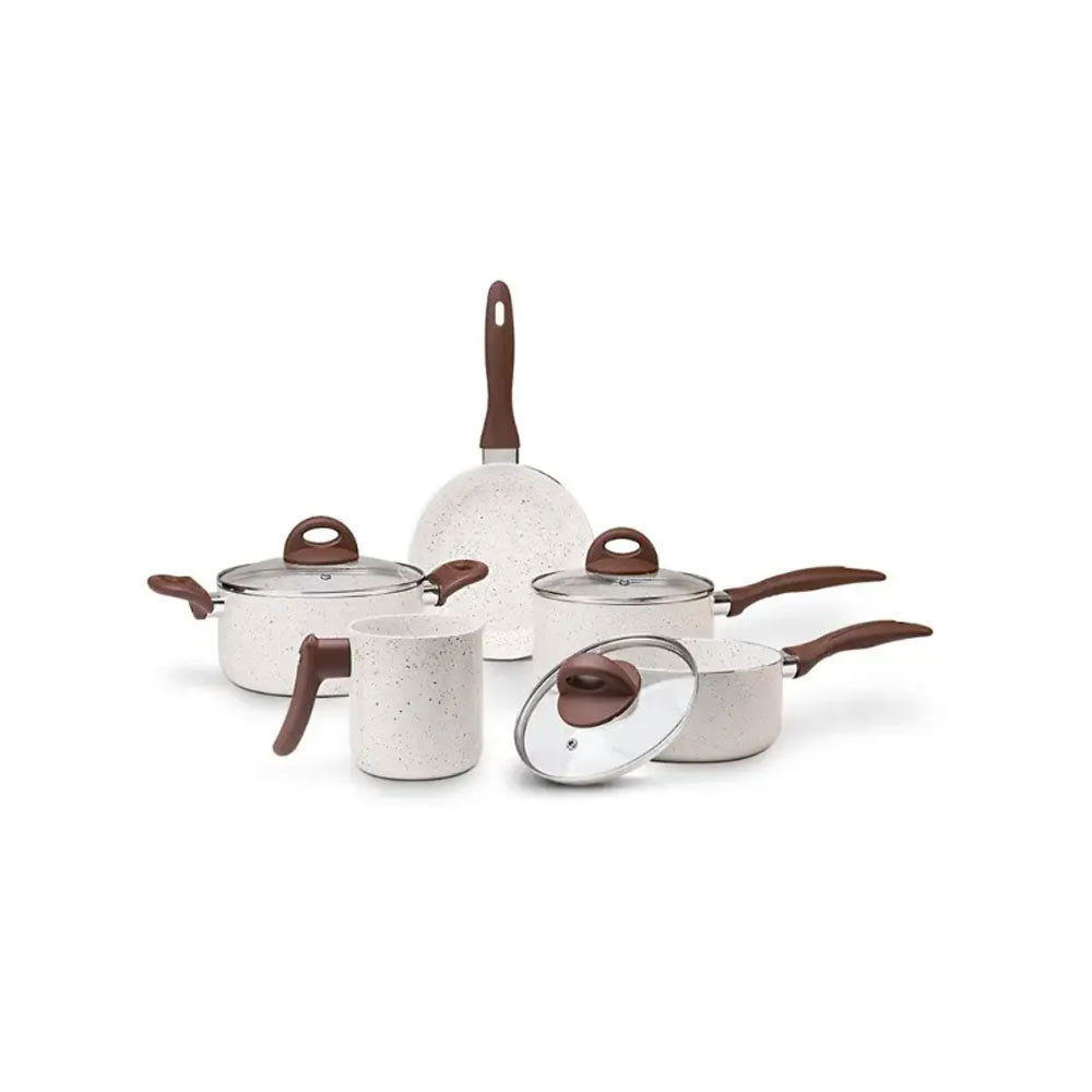 Jogo de Panelas Life 5 Peças Ceramic Vanilla Brinox - Home & Living