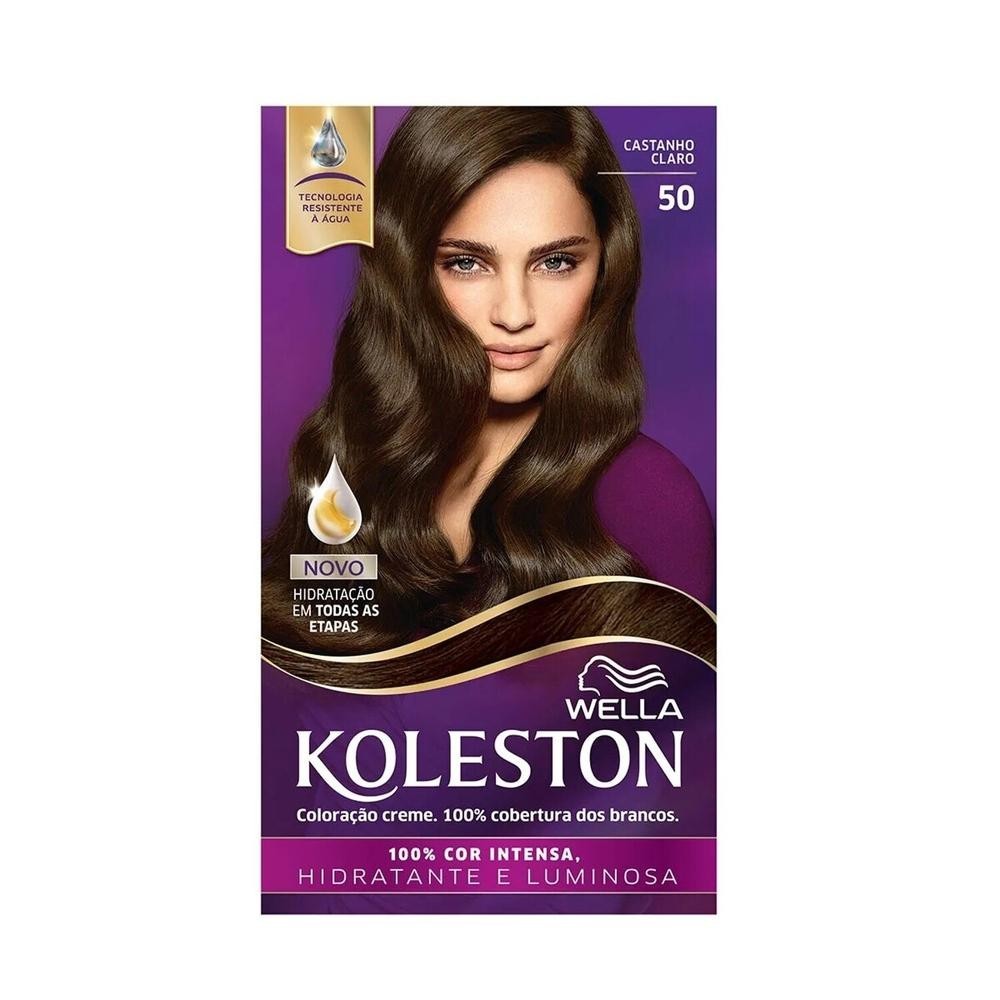 Tintura Creme Koleston 50 Castanho Claro - Beauty