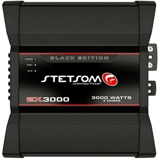 Módulo Amplificador Digital Stetsom EX3000 Black 3000 Watts Rms 1 Canal - 4 Ohms em Oferta na Shopee