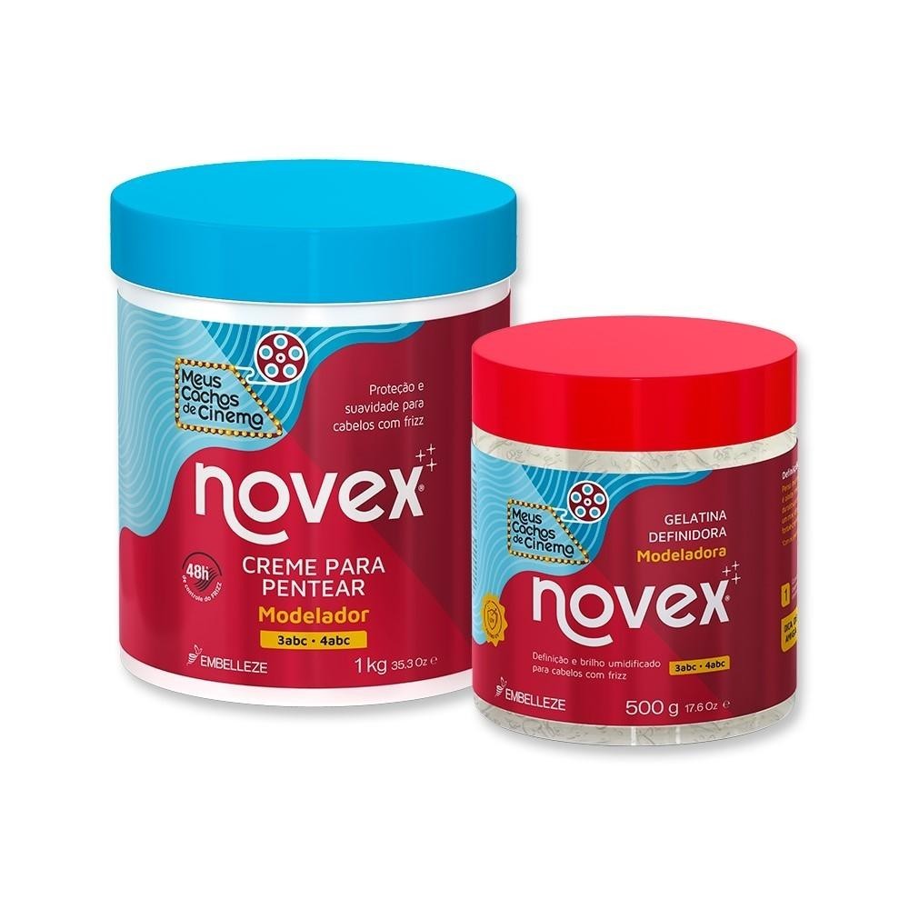 Kit Novex Finalização Capilar Gelatina e Creme Para Pentear em Oferta na Shopee