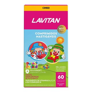LAVITAN INFANTIL SABOR TUTTI FRUTTI COM 60 COMPRIMIDOS em Oferta na Shopee