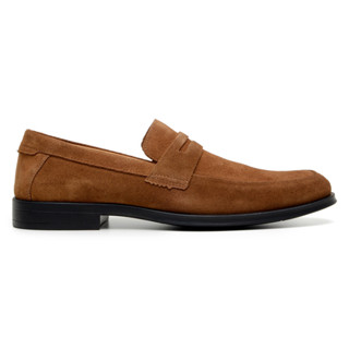 Sapato Turim Loafer Camurça Castanho em Oferta na Shopee