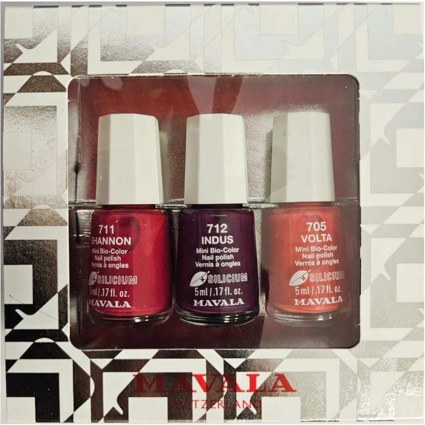 Trio Esmaltes Bio-Colors - Indus, Volta e Shannon - Mavala