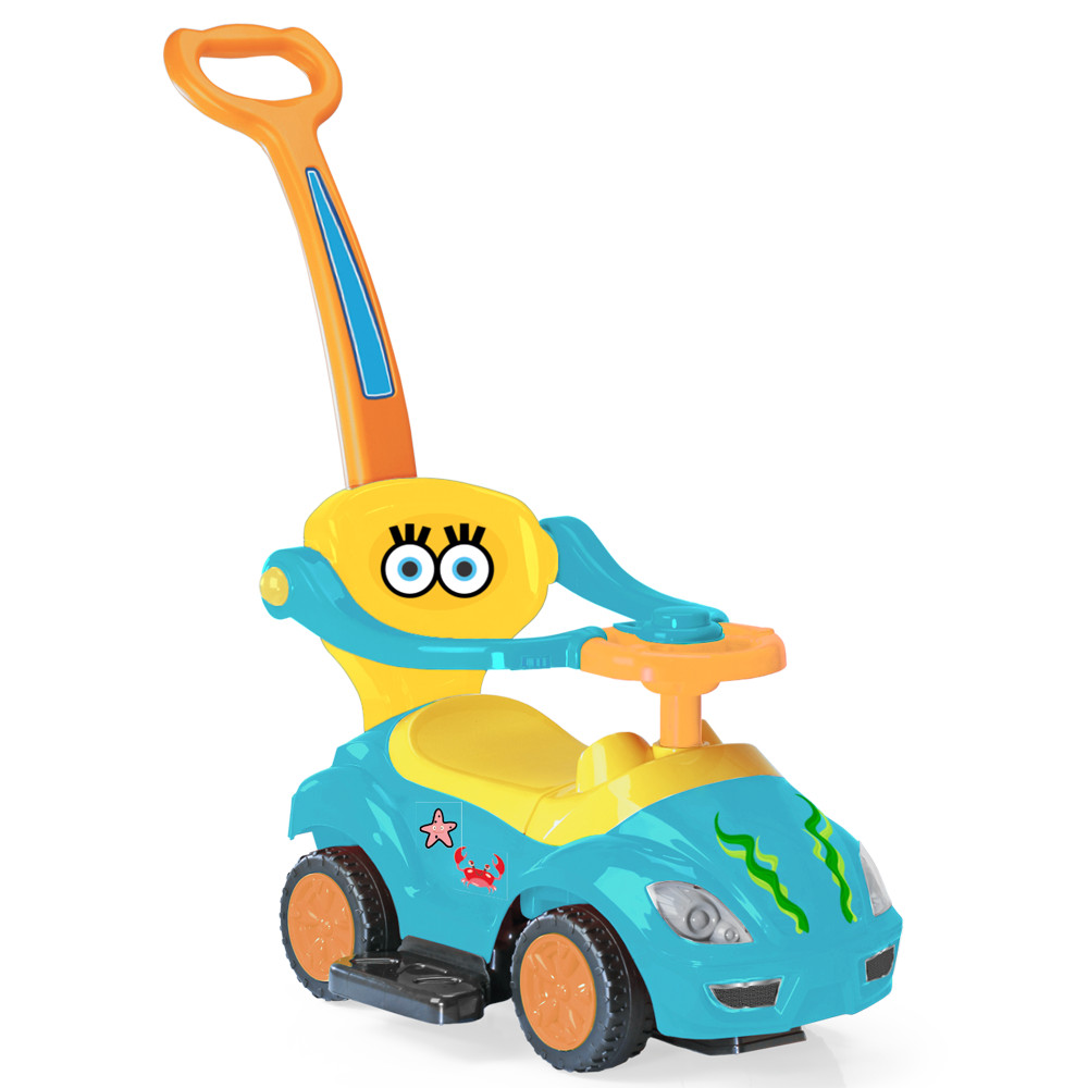 Carro Passeio Mega Car Com Empurrador Bob Carrinho Passeio Para Crianças Homeplay