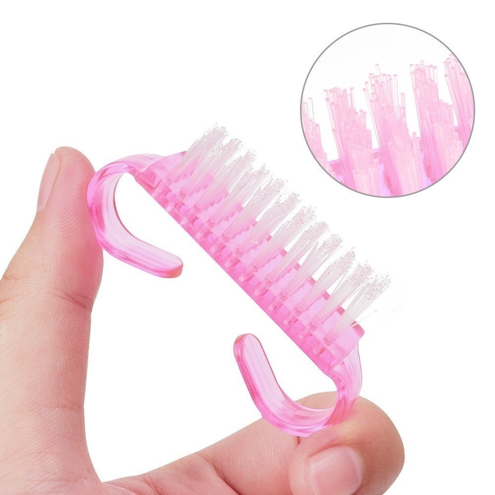 MINI ESCOVA DE UNHAS LIMPEZA MANICURE SALÃO ESCOVINHA LIMPA UNHA