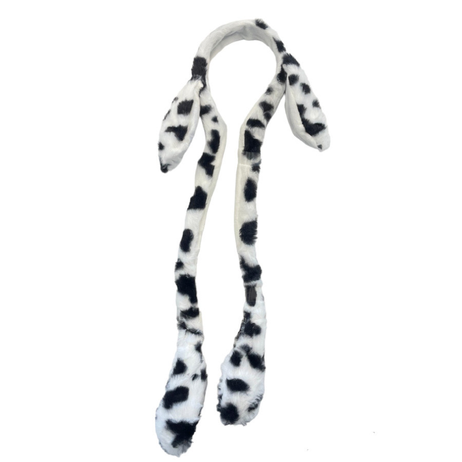 Tiara Orelha Coelho com Movimento - Branco e Preto - 55cm - 1 unidade - Rizzo em Oferta na Shopee