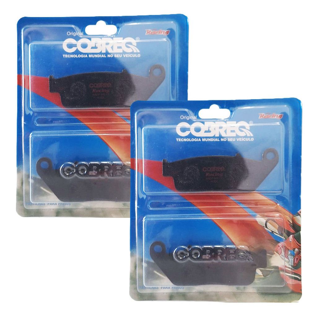Detalhes do Kit Pastilhas de Freio Cb 600F Hornet Sem Abs 2002 A 2007 Cobreq Racing