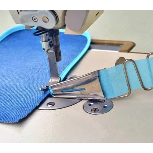 Aparelho Pregar Vies Completo Maquina Costura Reta Industrial A10 Chapa Dente Serrinha Calcador