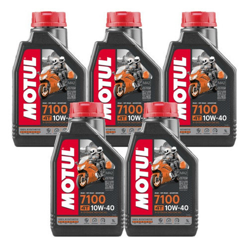 KIT MOTUL 7100 10W-40 4T 5 LITROS
