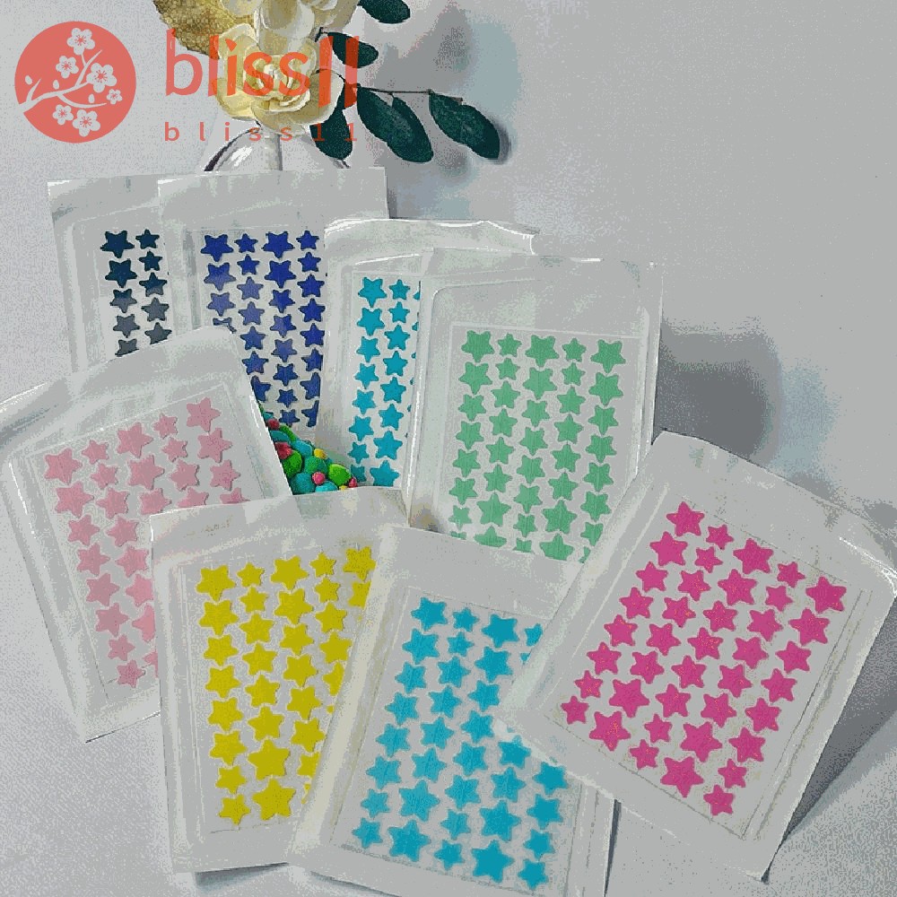 BLISS11 Adesivos Para Cobertura De Manchas , Ataduras Em Forma De Estrela Acne , Óleo De Árvore De Chá Multifuncional Hidrocolóide Fofo Cuidados Com A Pele Facial O Cuidado Da Sarda Pimple Comedo