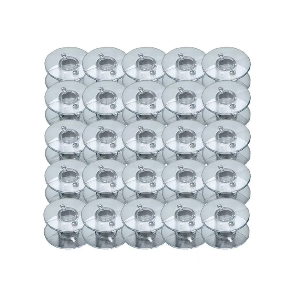 Bobina Plástica  Cristal  -  BAIXA 50 un, Canelinha p/ Máquina De Costura