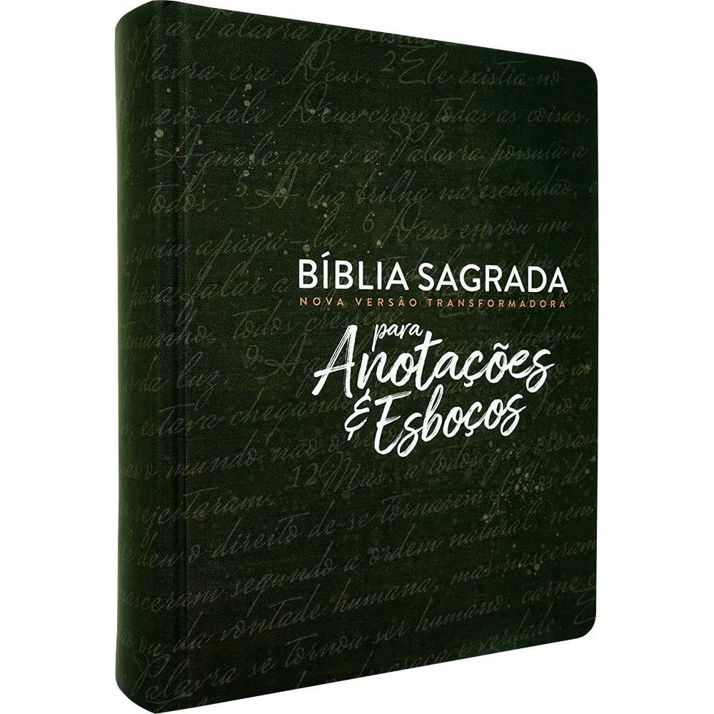 Bíblia Sagrada NVT | Letra Normal | Para anotações e esboços | Preta | Capa Dura em Oferta na Shopee