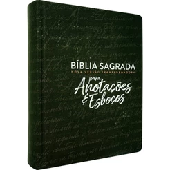 Bíblia Sagrada NVT | Letra Normal | Para anotações e esboços | Preta | Capa Dura