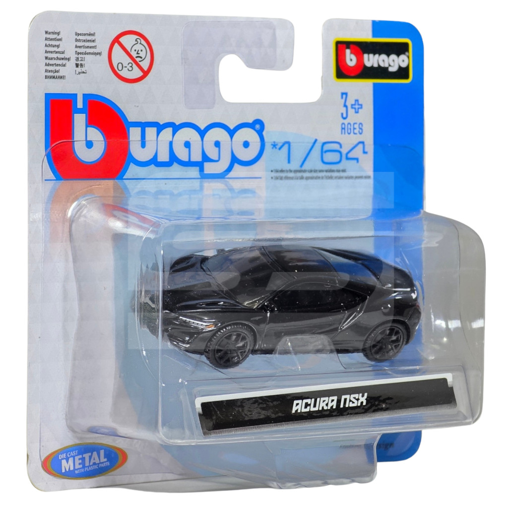 Miniatura De Ferro Acura NSX 1/64 Bburago