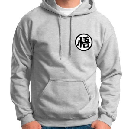 Moletom Canguru Algodão Unissex Desenho Kimono Dragon Ball Z Anime-MAYC. ref007 Ds