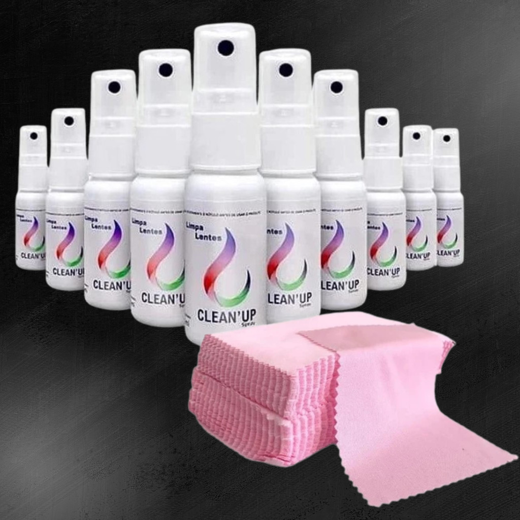 Kit de Limpa Lentes e Telas com Flanelas Cor Rosa Escolha a Quantidade em Oferta na Shopee