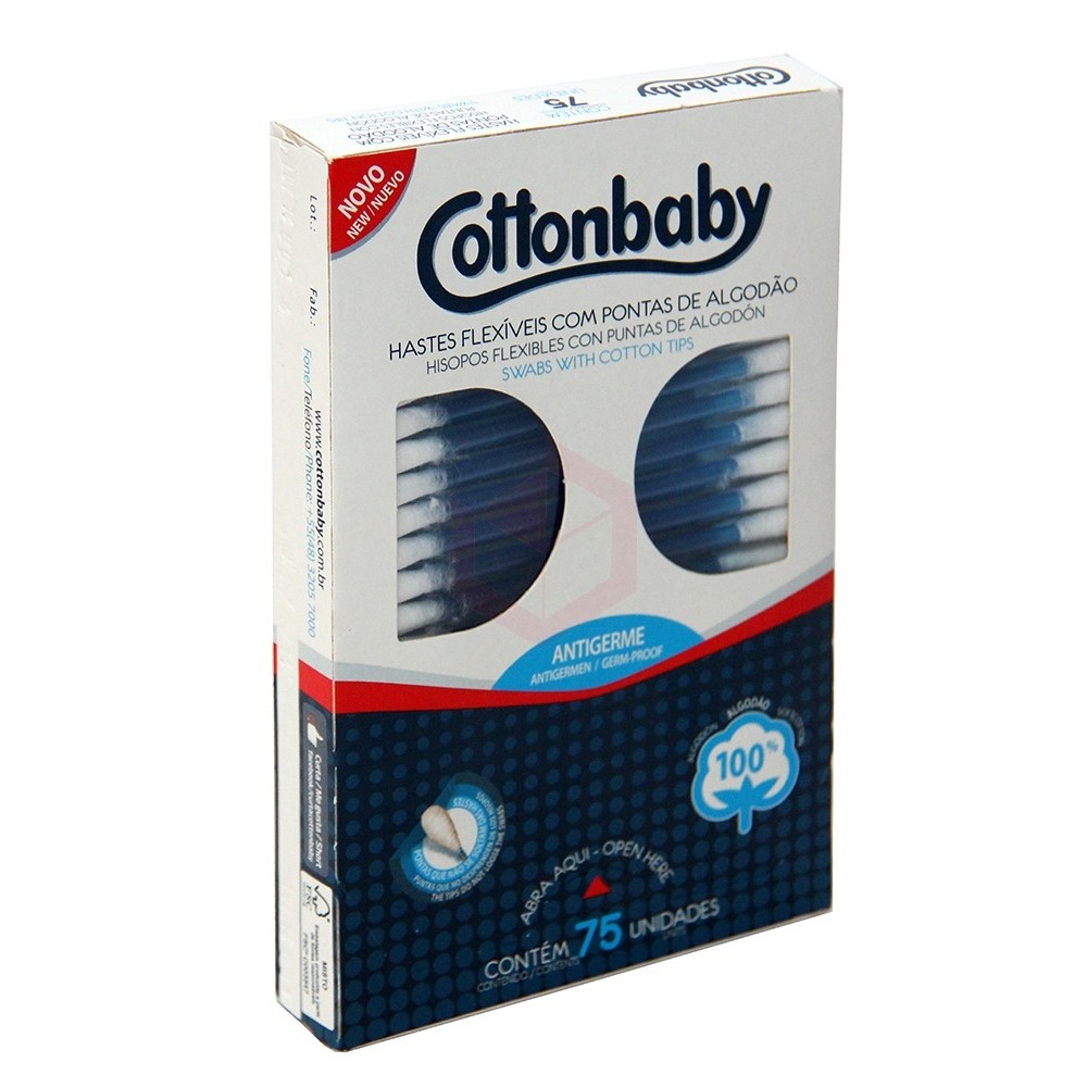 Cotonetes Cottonbaby 75 unidades