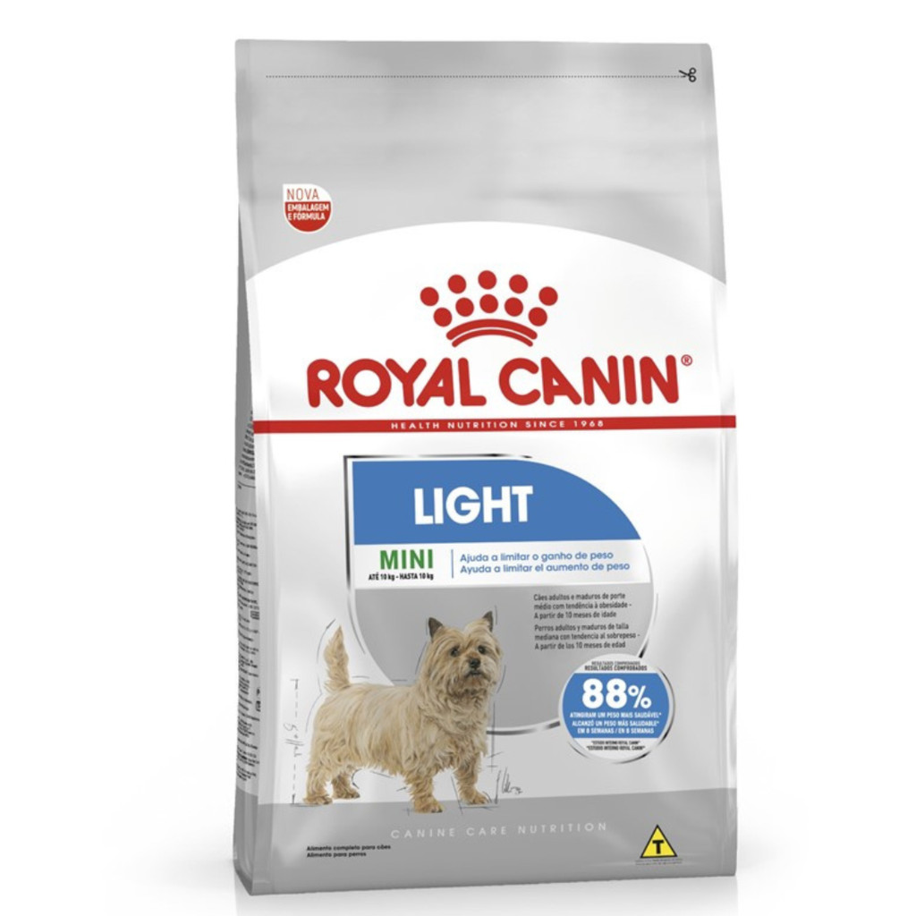 Ração Royal Canin Mini Light para Cães Adultos Raças Pequenas 2,5kg