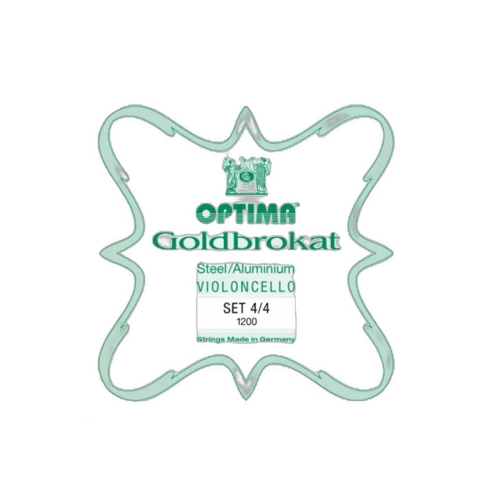 Encordoamento para Violoncelo 4/4 - OPTIMA Goldbrokat