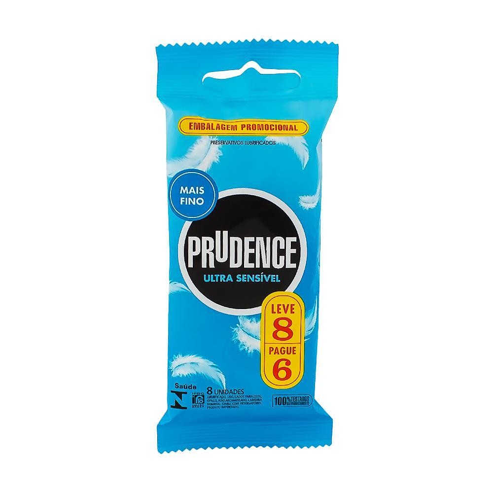 Preservativo Prudence Ultra Sensível Leve 8 pague 6 em Oferta na Shopee