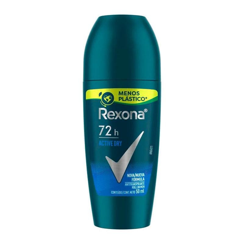 Desodorante Antitranspirante Roll On Rexona Active Dry 50ml em Oferta na Shopee
