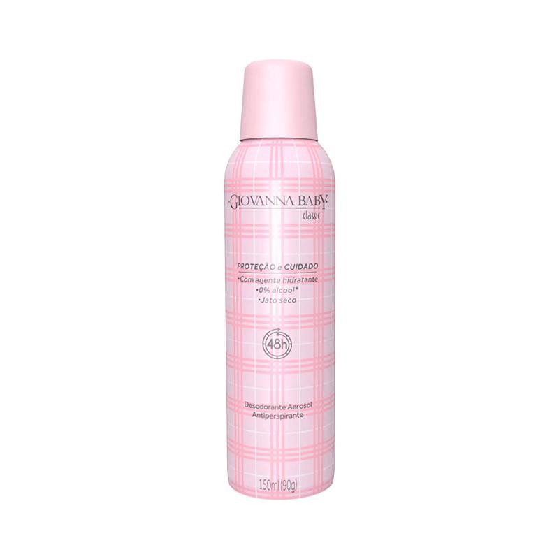 Desodorante Antitranspirante Aerossol Giovanna Baby Classic 150ml - Beauty