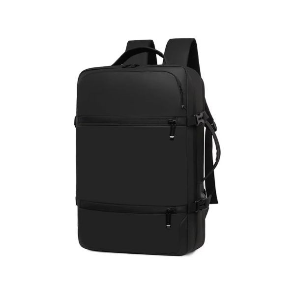 Mochila de Couro Executiva Viagem Impermeável USB Masculina e Feminina Reforçada Mala para Notebook