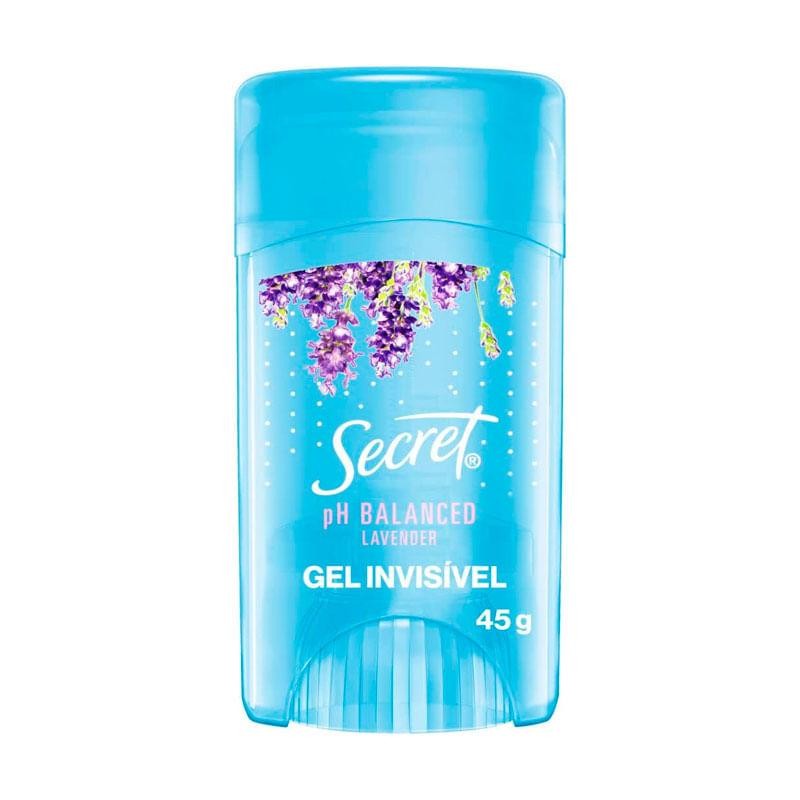 Desodorante Antitranspirante em Gel Secret PH Balanced Lavender 45g em Oferta na Shopee