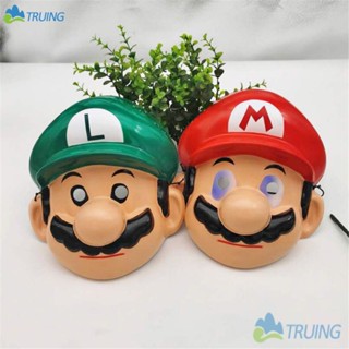 Super Mario Bros Máscara Clássica Crianças Anime Figuras Luigi Festa PVC Halloween Festivo Bola Brinquedos Presente De A em Oferta na Shopee