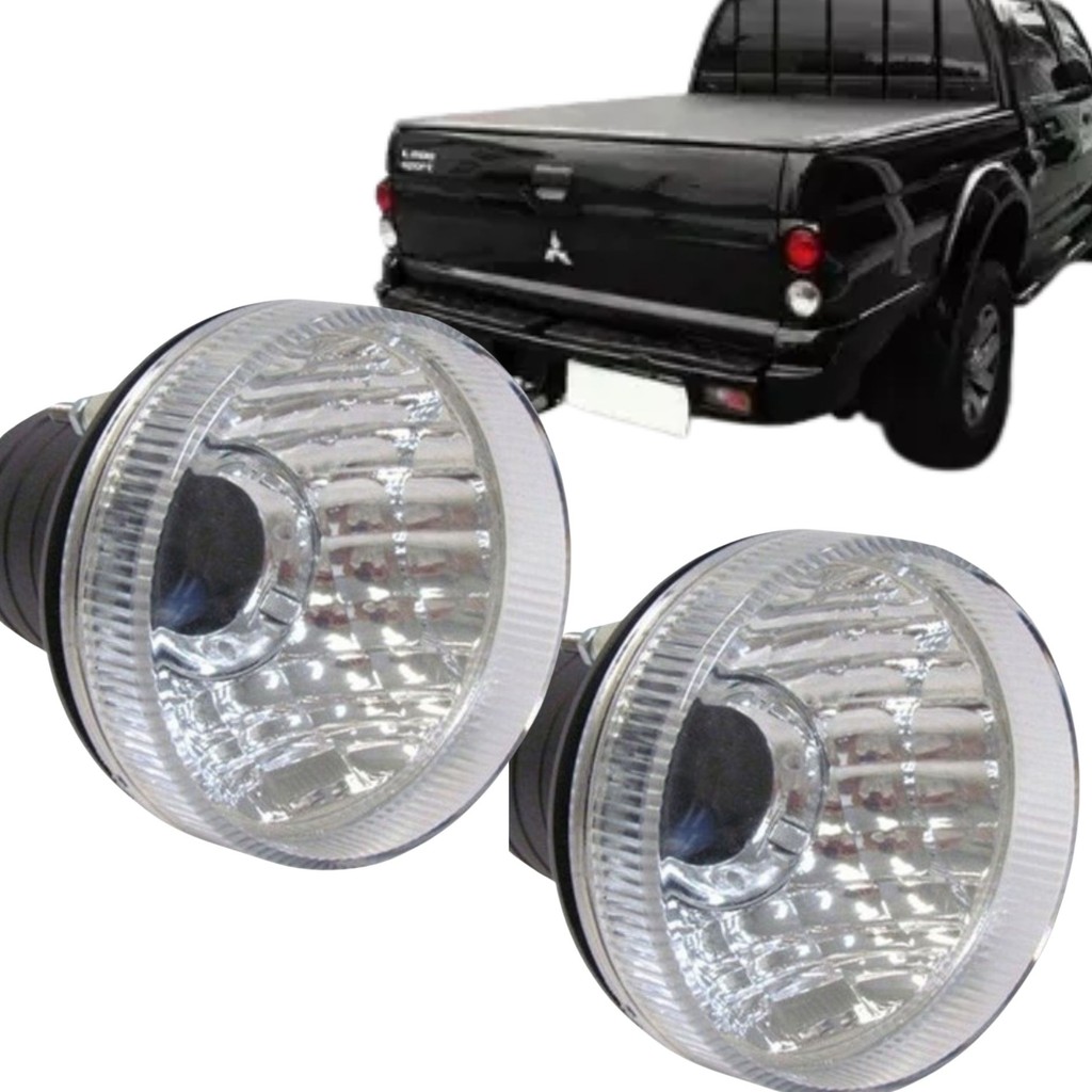 Par 2 Lanterna Seta Pisca Mitsubishi L200 / Pajero / TR4 2003... - 90mm - Cristal