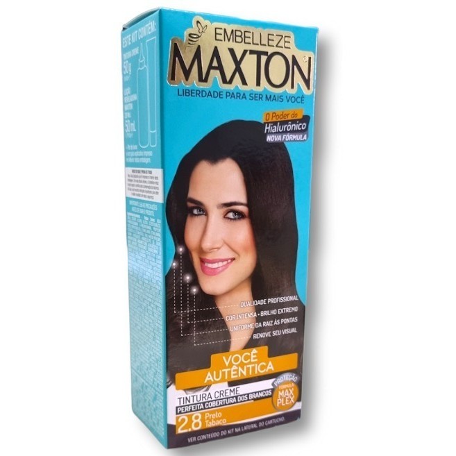 Maxton 2.8 Preto Tabaco Embelleze Tintura Creme