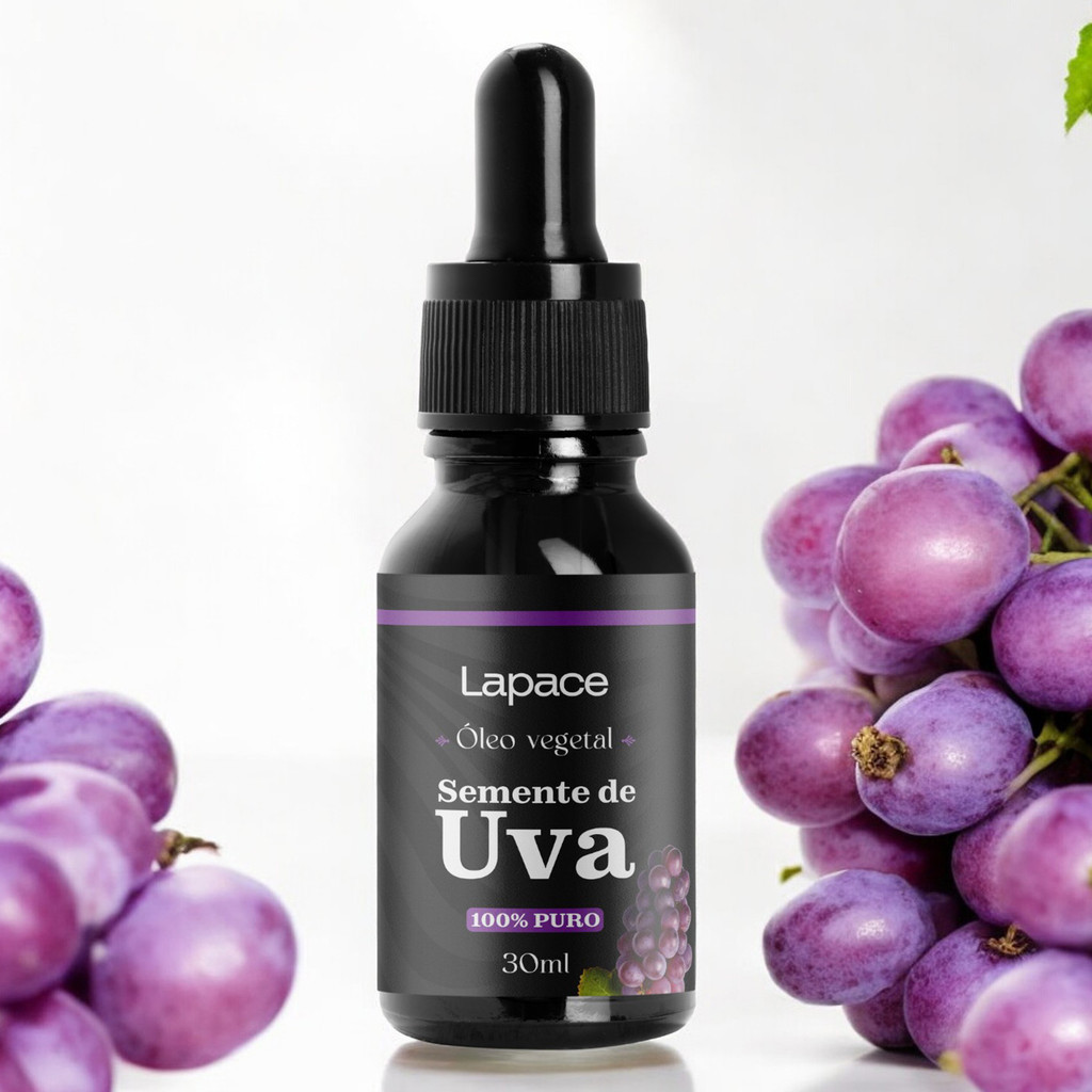 Óleo Vegetal Semente de Uva 100% Puro 30ml Lapace Hidratante Anti Estrias Pele Macia Super Resultado