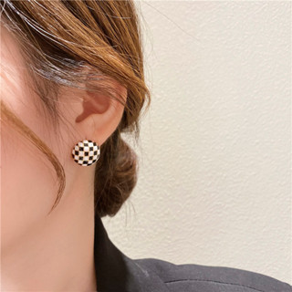 Brinco Festa Feminino Delicado Xadrez Luxuoso Fashion em Oferta na Shopee