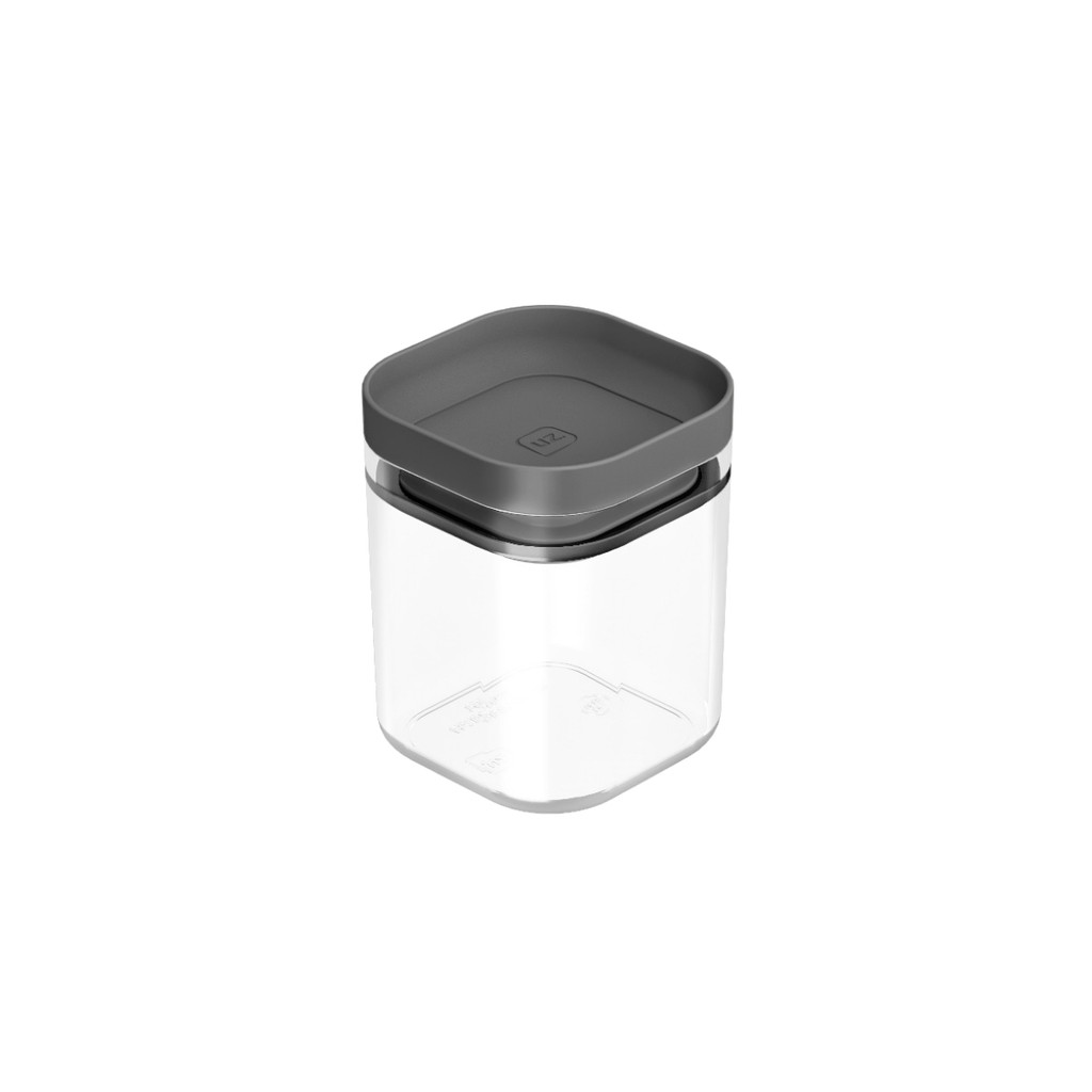 Pote Organizador Hermético 150ml Porta Condimentos Empilhável Modular Quadrado Acrílico Uz1309 Cores