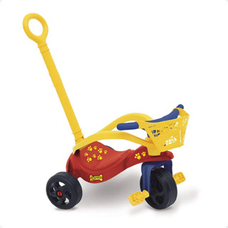 Triciclo Infantil Cachorrinho com Empurrador com Protetor e Cestinha Xalingo - 0749.6 em Oferta na Shopee