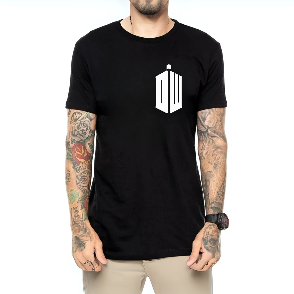 Camiseta Masculina Estampa Doctor Who Conforto e Qualidade Casual Lazer Esporte Treino