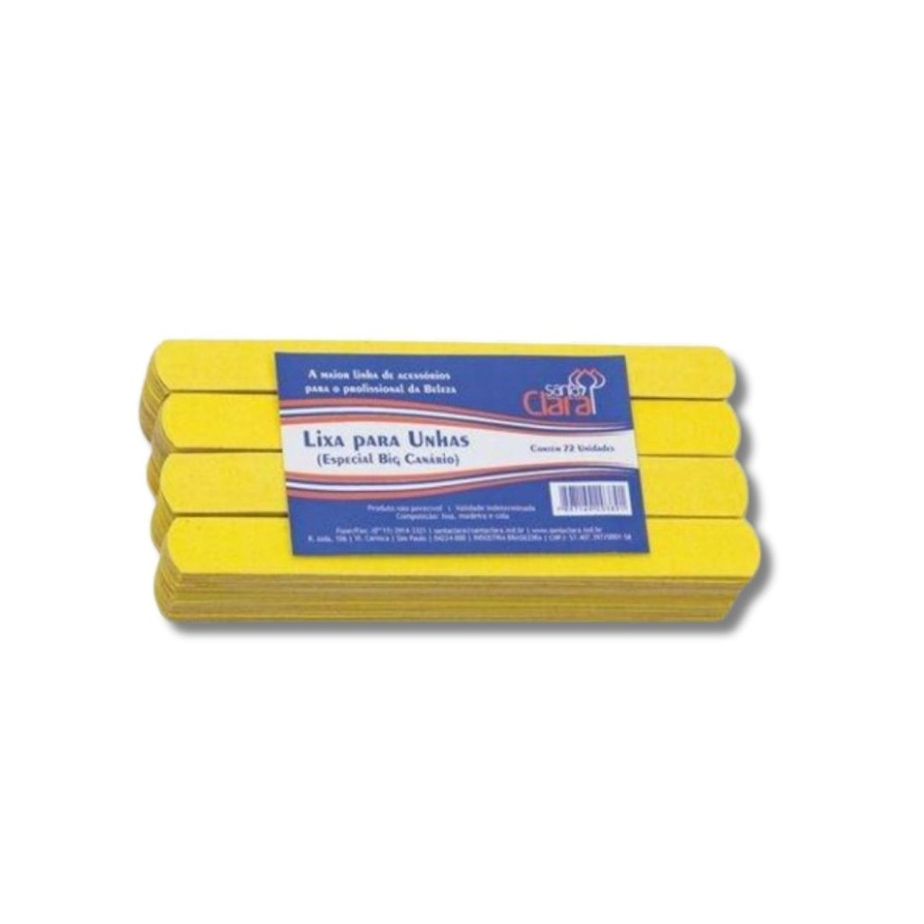 Lixa de Unha Santa Clara Big Com 72 Unidades em Oferta na Shopee