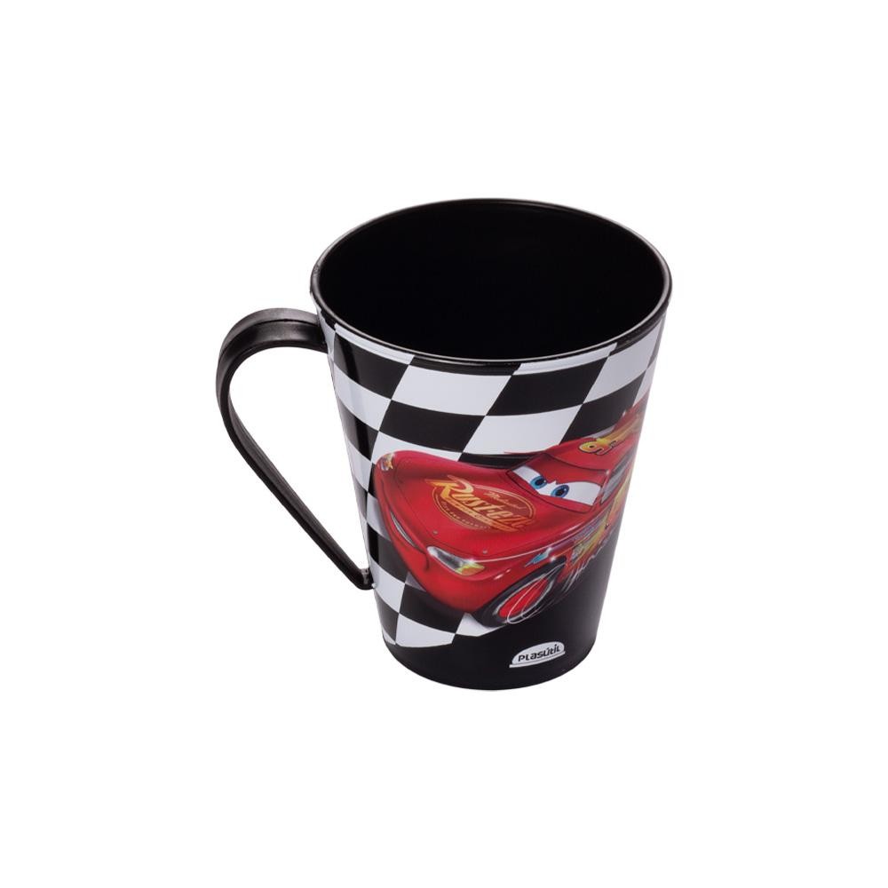 Caneca Carros Mc Queen Disney Plástico 360 ml Plasútil em Oferta na Shopee