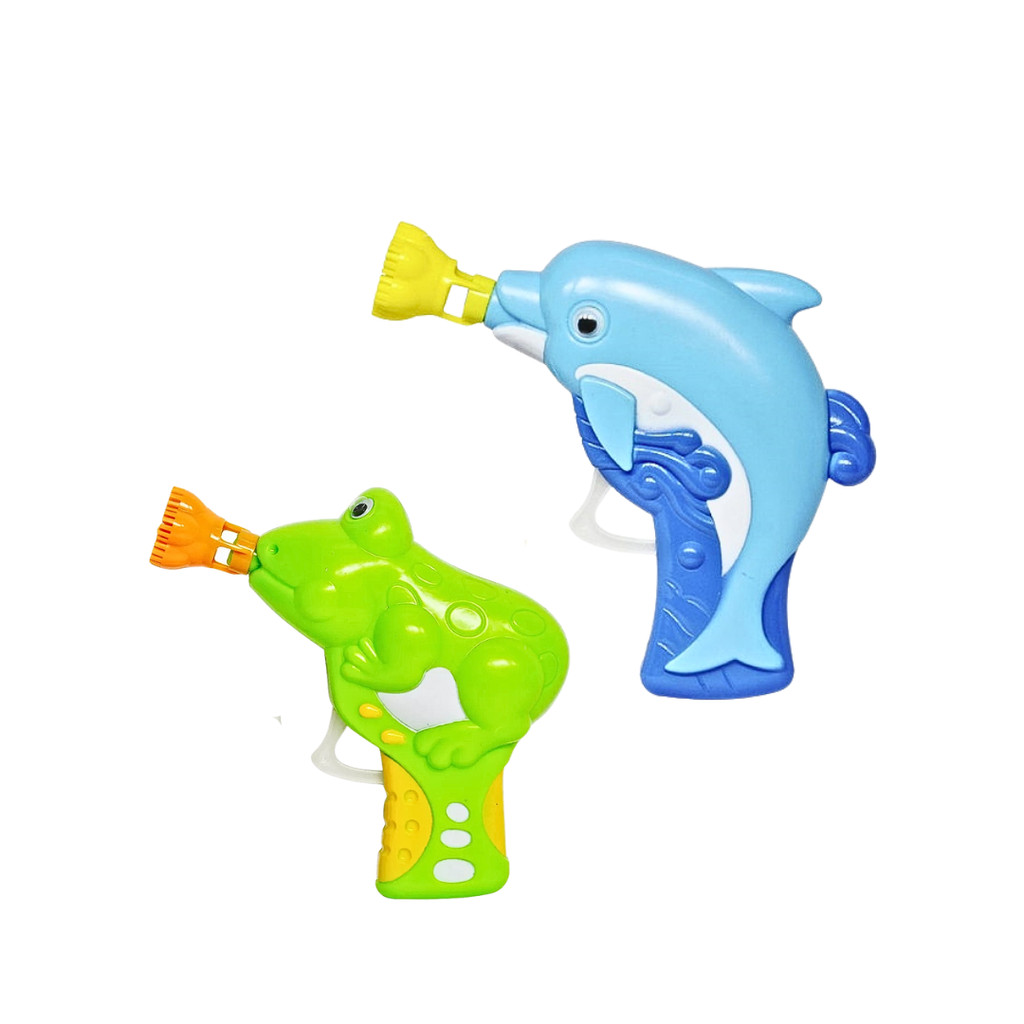 Lançador De Bolhas Mania Bichos Golfinho ou Sapo Dm Toys