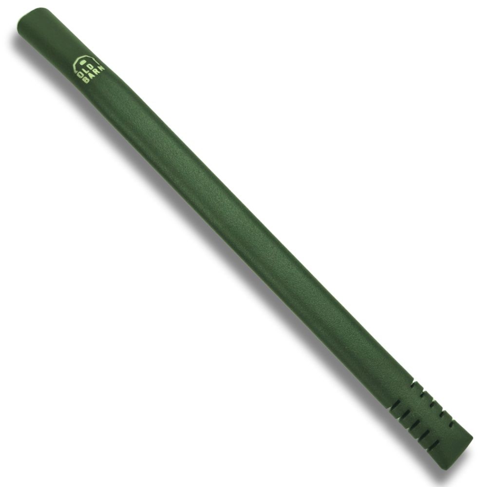 Bomba De Tereré e Chimarrão Frisada De Inox 19cm Old Barn Cor Black Verde Polida Terere Inox Filtra Erva Mate