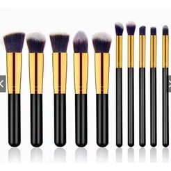 ANA 1108 KIT 10 Pincels de maquiagem esfumar contorno kabuki profissional pronto entrega