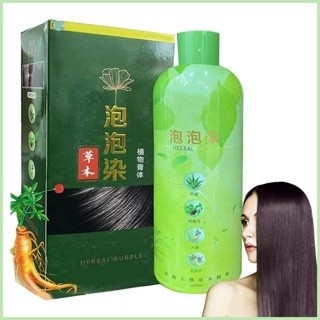 Shampoo Herbal Hair Color 3 Em 1 Tintura De Cabelo Longo Produtos Masculinos De Longa Duração Escura em Oferta na Shopee