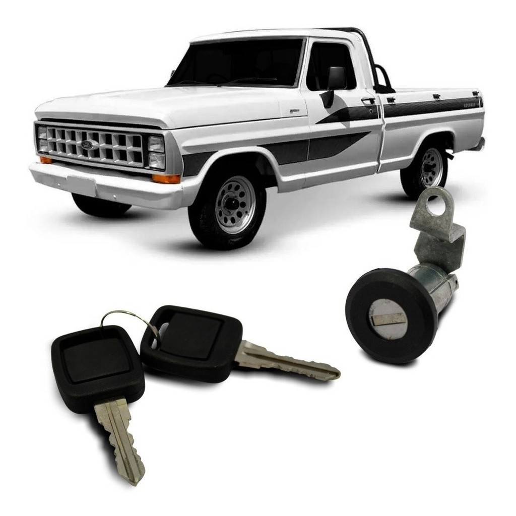 Cilindro da Porta Ford F100 F1000 F4000 F14000 1971 a 1991 com Chaves Lado Esquerdo