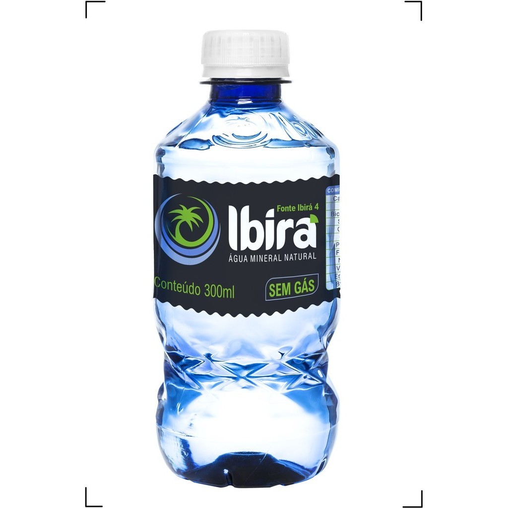 Água Mineral Natural Ibirá Sem Gás Garrafa 300 ml Pack com 12 Unidades