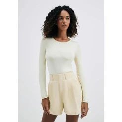 Blusa Feminina Manga Longa Slim Em Tricô Leve Hering